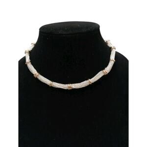 Lauren Ralph Lauren Two-Tone Multi-Chain Ringed Collar Necklace Short New w Tag